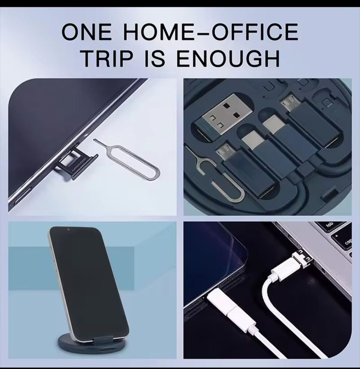 All-in-one Portable charging &Sim Adapter Kit