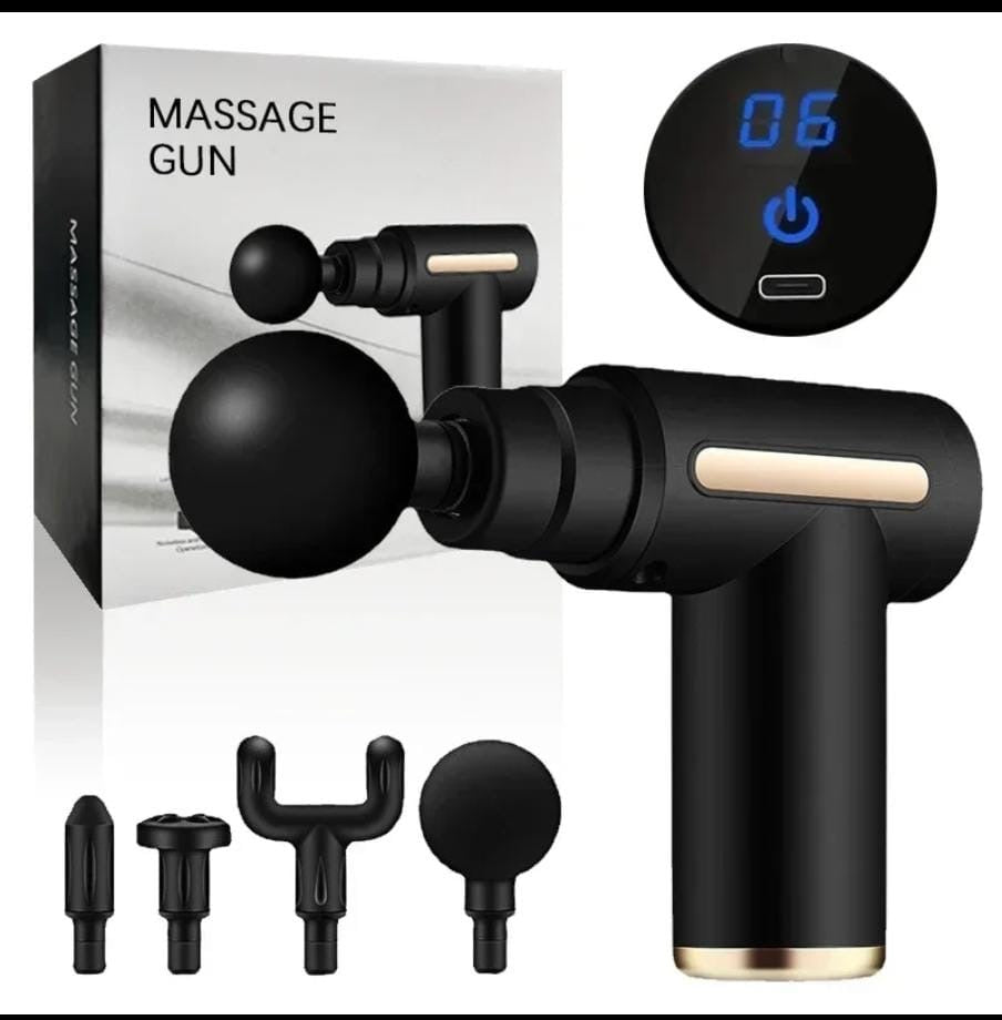 3 IN 1 PORTABLE MASSAGE GUN.