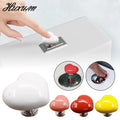 Heart Shape Toilet Presser Love Toilet Press Button Bathroom Water Tank Buttons Push Switch Bathing Room Decor Nail Protector