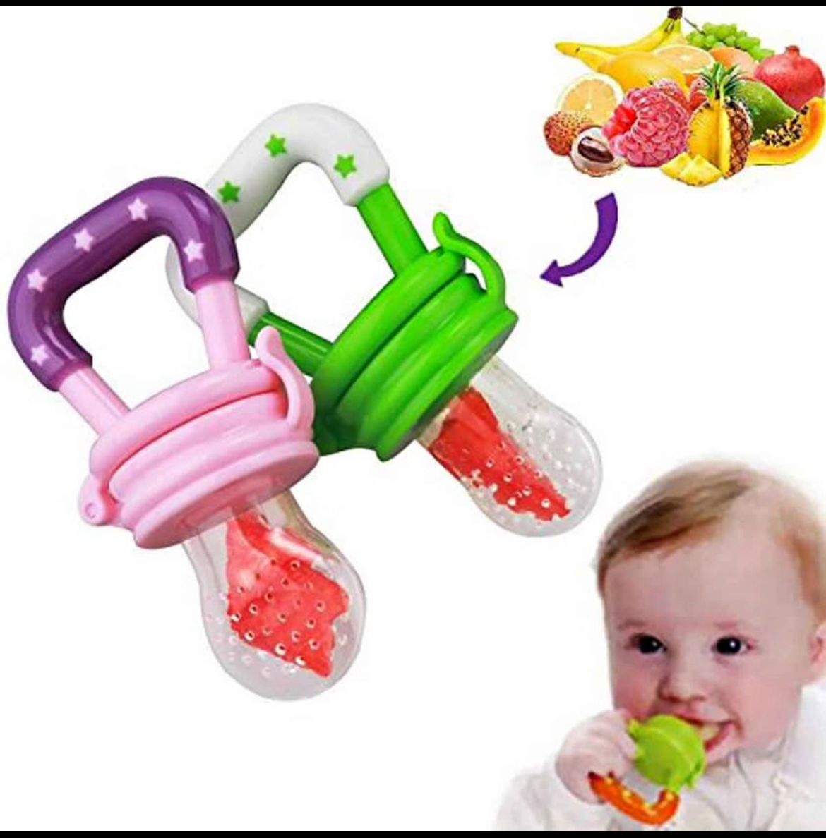 KIDS FRUIT AND TOOTH PACIFIER.