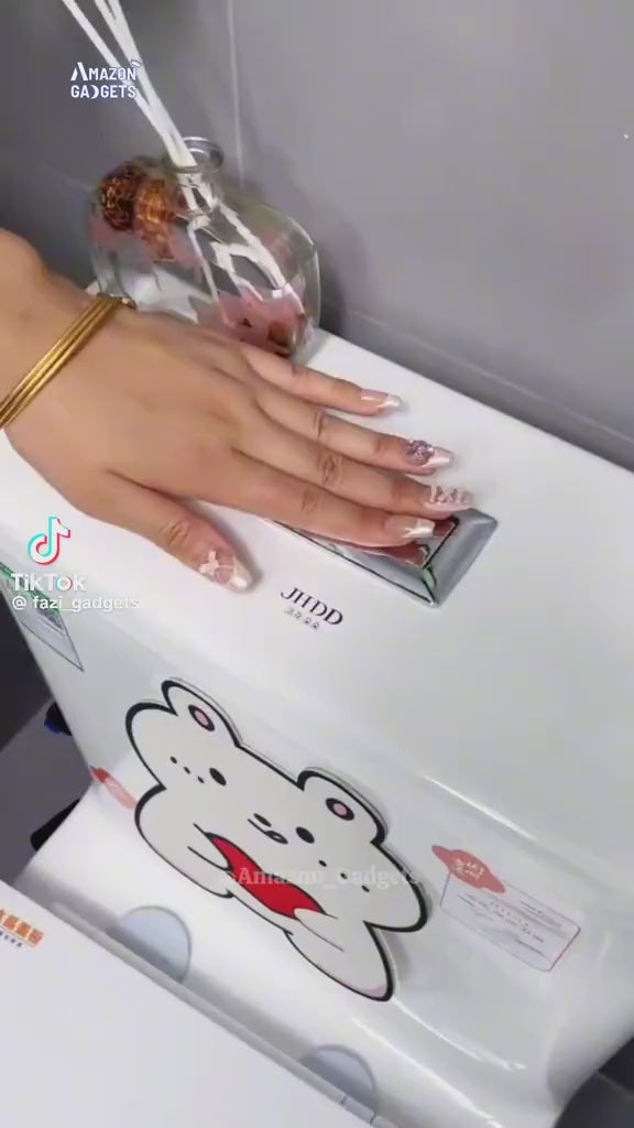 Heart Shape Toilet Presser Love Toilet Press Button Bathroom Water Tank Buttons Push Switch Bathing Room Decor Nail Protector